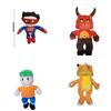 Cute Cartoon Panda Superman Plush Toy For Kids, Short-haired Stuffed Animal Doll