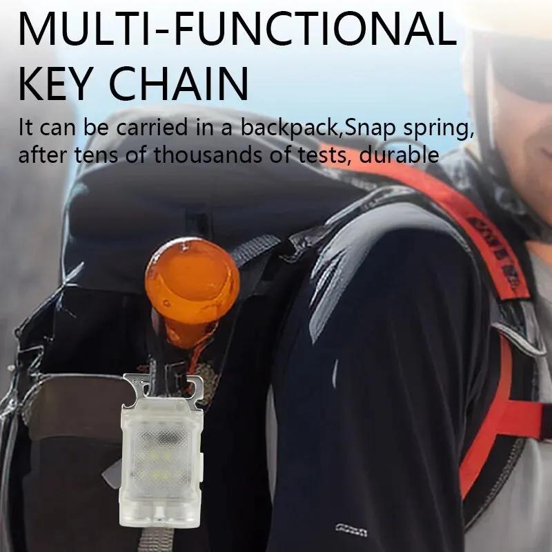 Keychain LED Light Magnetic Flashlight Multi-Function Charging Mini Portable Light Maintenance Portable Ultra-Bright Work Light