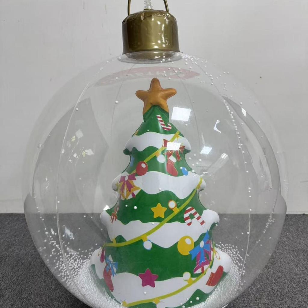 Inflatable Christmas Cartoon PVC Ball for Outdoor Holiday Decor