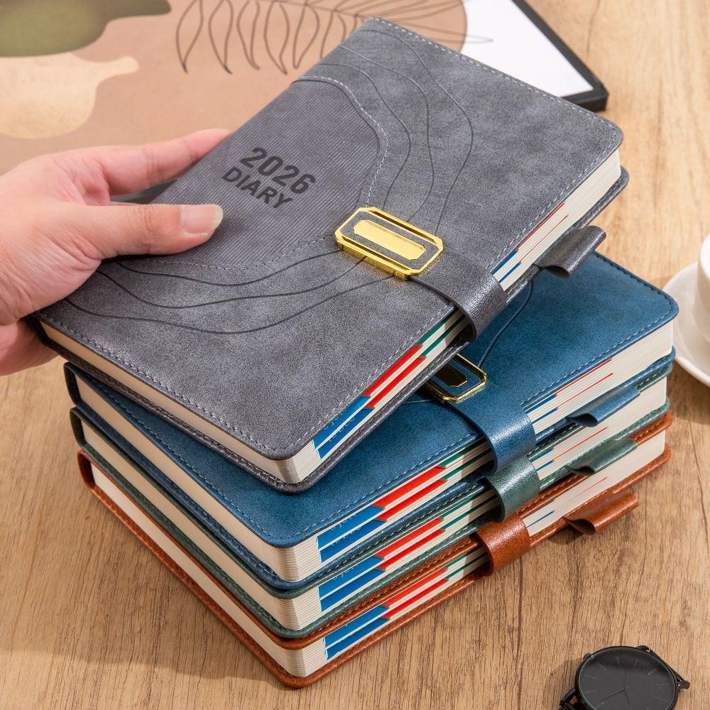 English 2026 Schedule Notepad Thickened Paper Diary New Daily Planner Book  Time Management