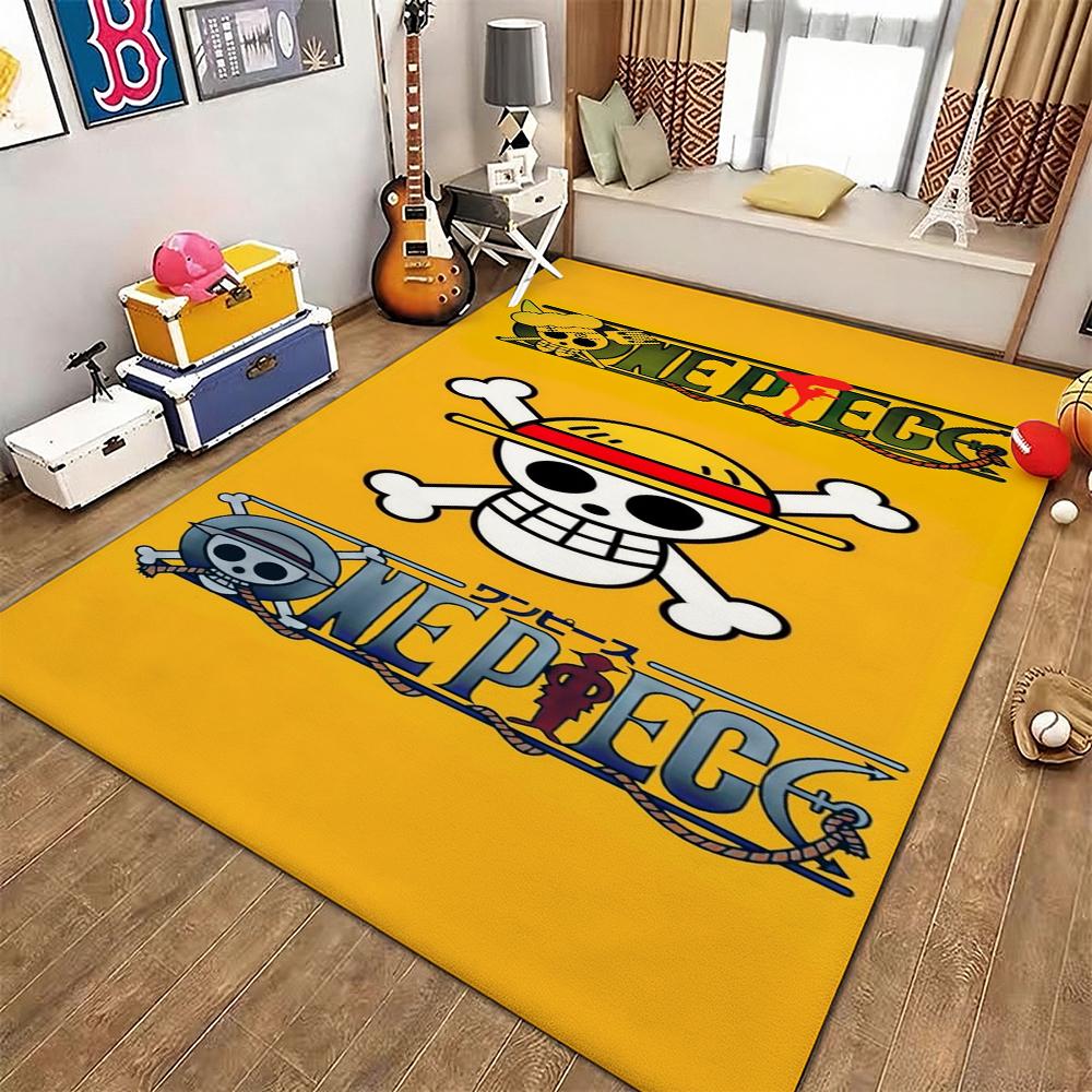 Straw Hat Pirates' Adventure Rectangular Rug Soft Nonslip Carpet For Living Room Play Area Hallway Home Decor Memorial Gift