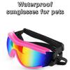 Dog Glasses Rose Red Waterproof Sunshade Sunscreen UV Goggles PC Rubber Nylon Webbing Dog Accessories Headwear Pet Supplies