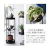 Planter Stand with Casters Tower 2 Tier Planter Stand White Planter Rack Yamazaki Jitsugyo Gardening Rack Flower Stand Garden Rack Pot Holder