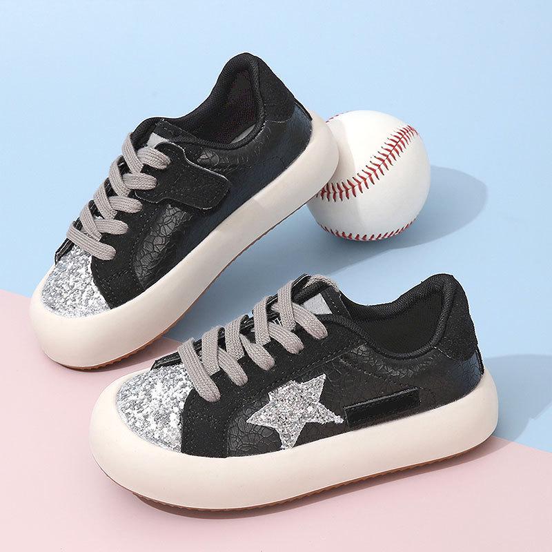 Girls' Casual Low-Top Sneakers - Autumn 2023 New Style, Soft Non-Slip Sole, Fashionable Sports Shoes for Little Girls
