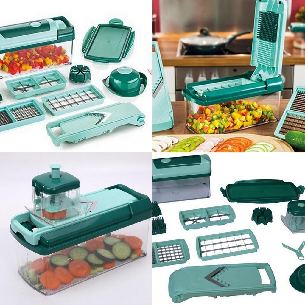 Multi-functional Easy Food Chopper Vegetable Cutter Slicer With Durable Stainless Steel Blades For Effortless Kitchen Prep