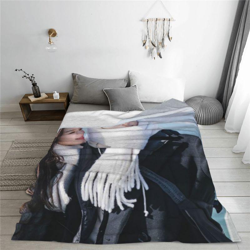 Custom True Beauty Cha EunWoo Blankets Warm Flannel Throw Blanket for Home Bedroom Sofa
