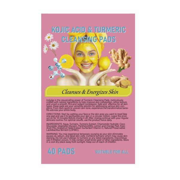 Turmeric Kojic Acid Exfoliating Sponge Cleansing Pad - Hot Skincare Seller
