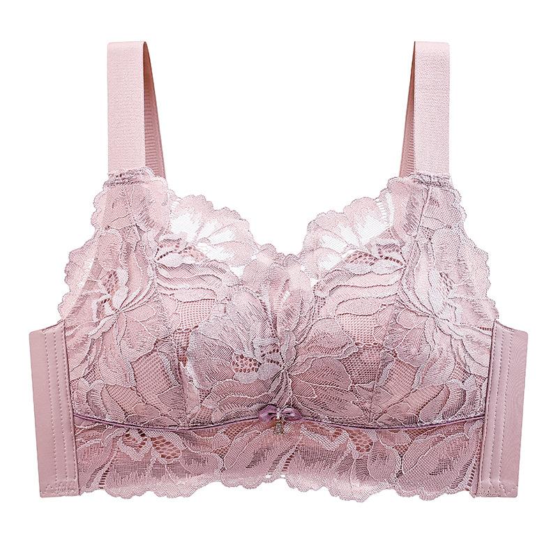Ultra-thin. CM Lace Large Size Without Steel Ring, Adjustable Large Cup Bra Cover Gathers Warmth