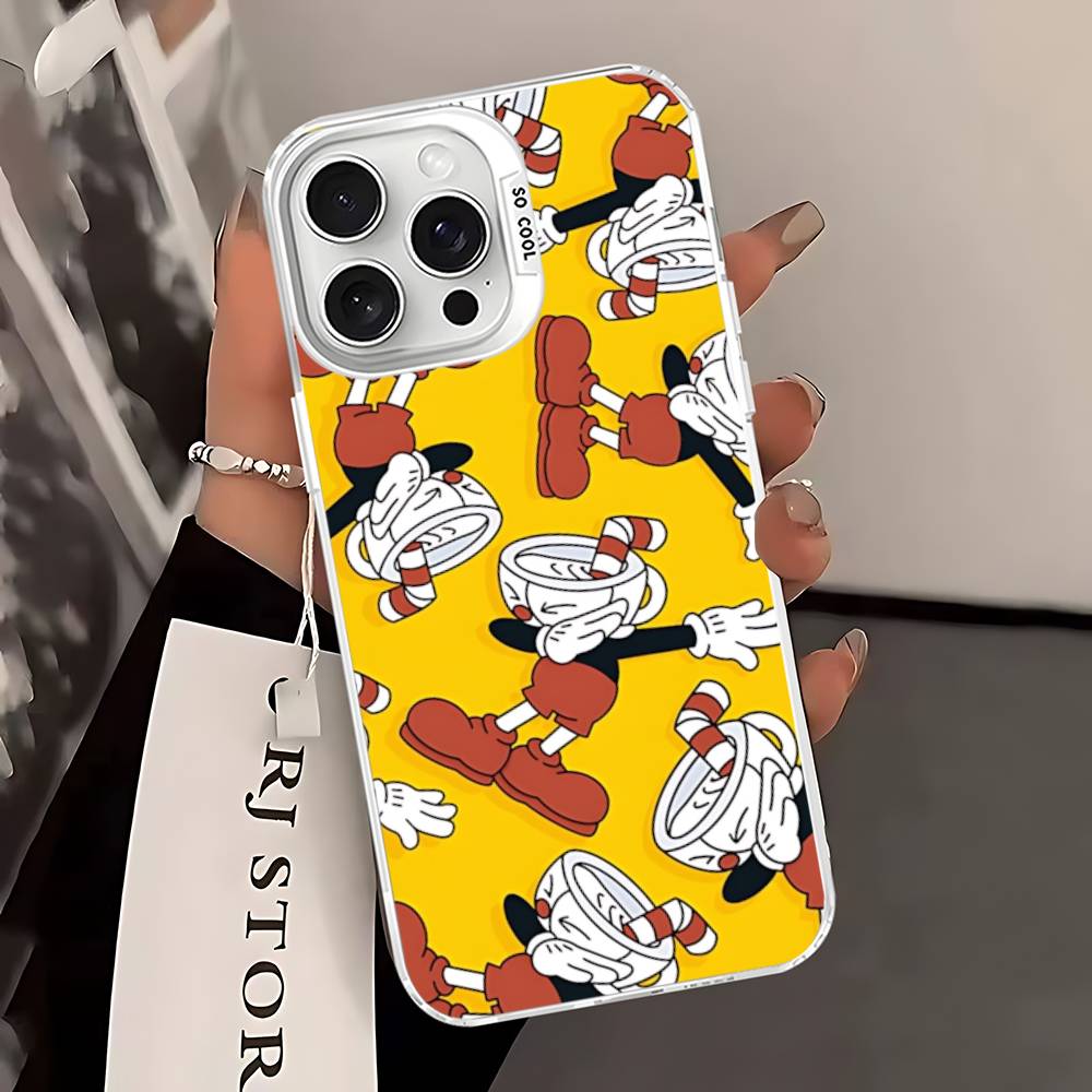 Comedy Animation C-Cuphead Cartoon Phone Case For IPhone 17 16 15 14 13 Pro 12 11 Pro Max PLUS Color Back Cover