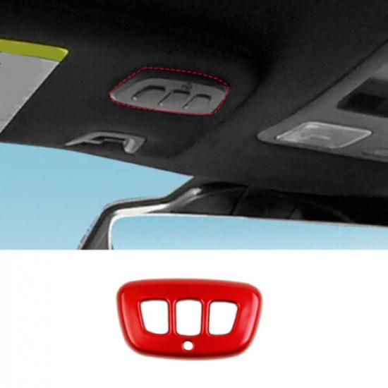 Front Reading Light Switch Cover Trim 1PCS For Ford Mustang 2024-2025 Bright Red