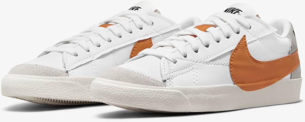 Sneakers Nike Blazer Low '77 Jumbo White/grey Haze/sail/alpha Orange