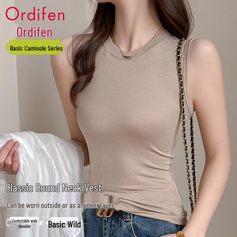 Oudifen Women s Wide Strap Camisole Vest L