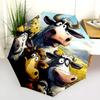 Animals In the Grass  Pattern, Automatic Folding Umbrella, Portable and Foldable Design, 8 Ribs, a Christmas or Birthday Gift.