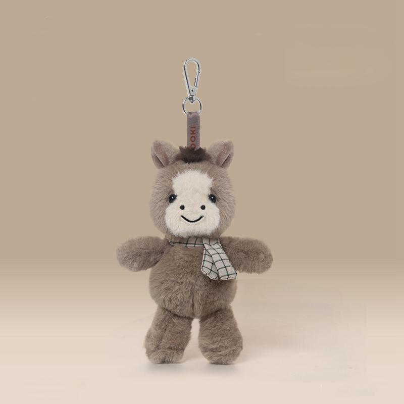 Treasuringu Mini Plush Toy Pendant Cute Cartoon Animals Stuffed Dolls Key Chain Soft Bag Pendant Birthday Gifts