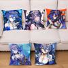 Layla Anime Game Genshin Impact Pillow Case Square Pillow Bedroom Sofa Leisure Comfort Cushion Living Room Home Decoration 40X40
