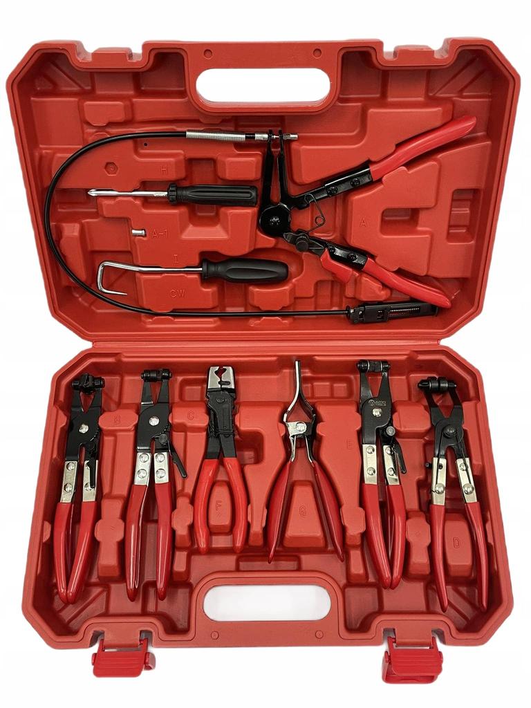 9-piece cable tie pliers with long cord