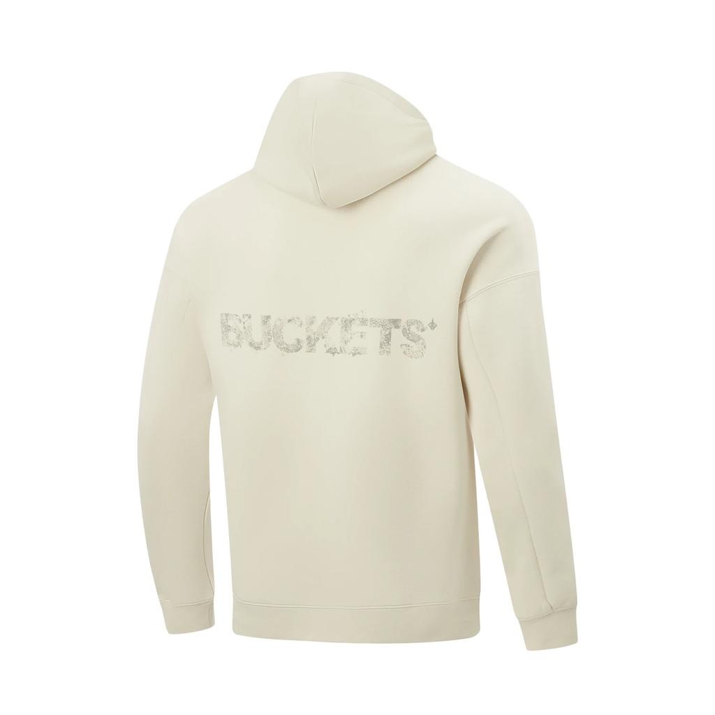 Li Ning Basketball Series Letter Print Hooded Sweatshirt Men Sweatshirt AWDW051-8
