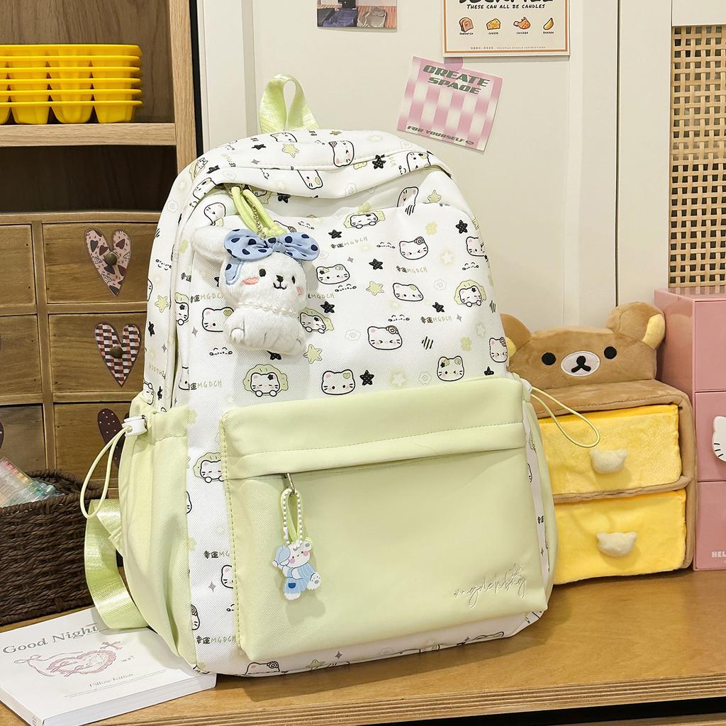 Schoolbag Schoolbag for Girls In Grades 3 To 6 Large Capacity Girls High Value Cute Junior High School College Student Backpack