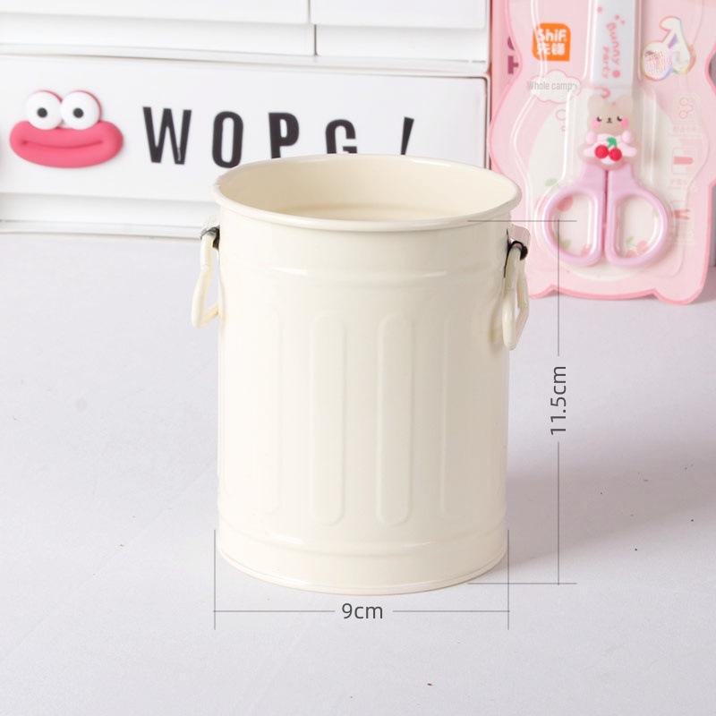 Large Capacity Creative Iron Pen Holder for Office or Dorm Desktop