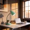 Modern Metal Led Desk Lamp With Foldable Design For Study And Bedroom Use