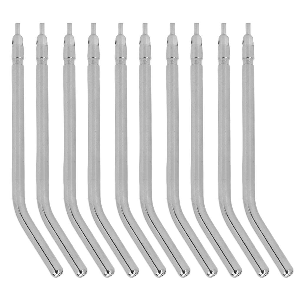 10pcs Dental Air Water Syringe Tip Stainless Steel Teeth Cleaning Air Water Spray Nozzles for