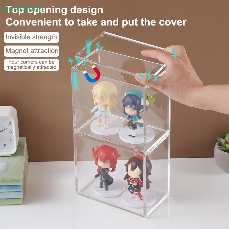 Transparent Acrylic Dust Proof Booster Show Case Action Figure Protection Box 2 Sizes