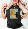 Van Gogh Cat Shirt Van Gogh Irises Cat Tshirt Flowers Ladies Shirts Funny Gift Idea