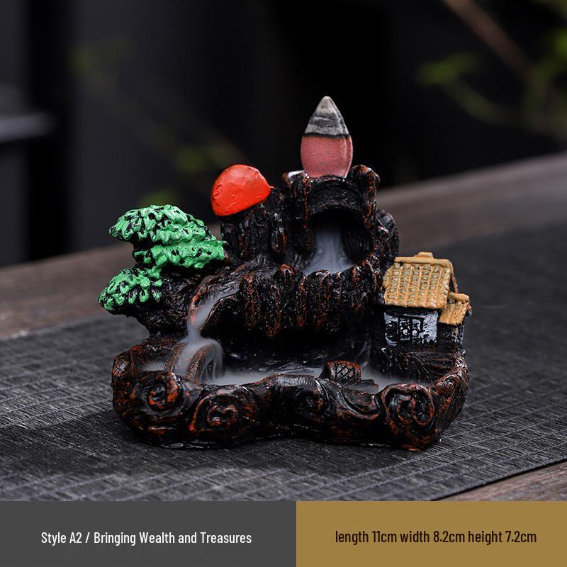 Creative Resin Backflow Incense Burner for Home or Office