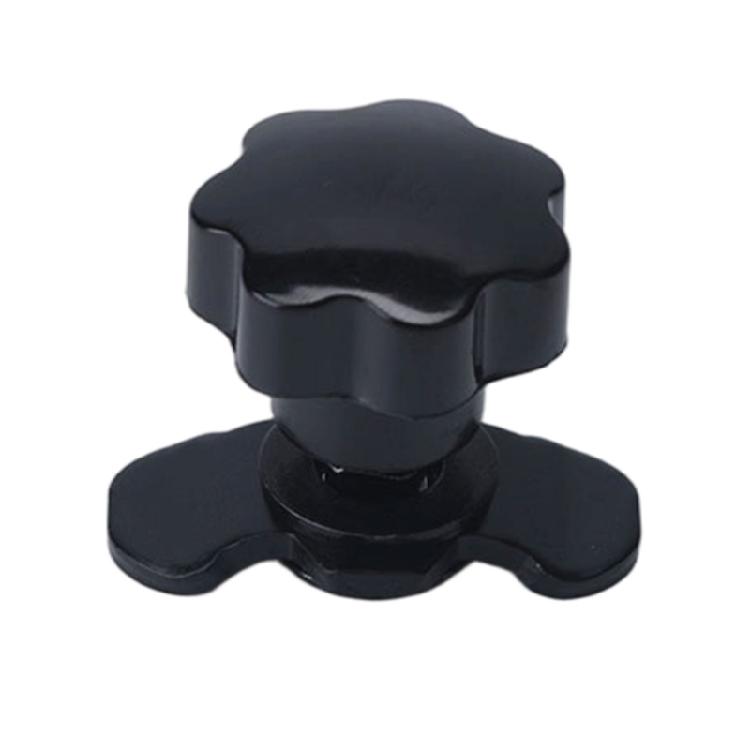 Roof Rack Adjustment Fastener Kit with Threaded Star Knob Hardware, Metal 4 Piece Set for Replacement Mounting Tasks