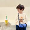 Trendy Candy Color Childrens Sling Bag With Stylish Letter Print For Kids Ages 2-6
