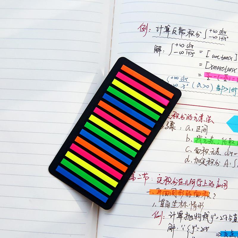 1pcs Translucence Color Sticky Memo PET Fluorescent Notes Pad Adhesive Planner Diary Stickers Index Post