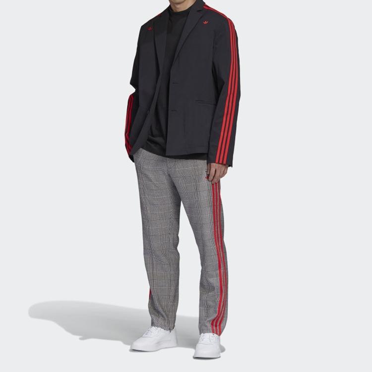 Adidas Originals Trefoil X 424 R.Y.V. Ribbed Collar Loose Short Sleeve Tee Men Tops Black FS6236