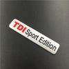 3D Metal TDI Sport Edition Logo Car Rear Trunk Badge Emblem Sticker For VW GTI Polo Golf 5 6 7 Passat Tiguan JETTA Accessories zf2