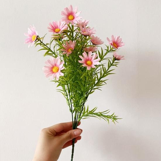 1 Bouquet Realistic Artificial Flower 15 Forks Fade-resistant No Watering Lifelike Artificial Plant Home Decoration Adult Sex Wear
