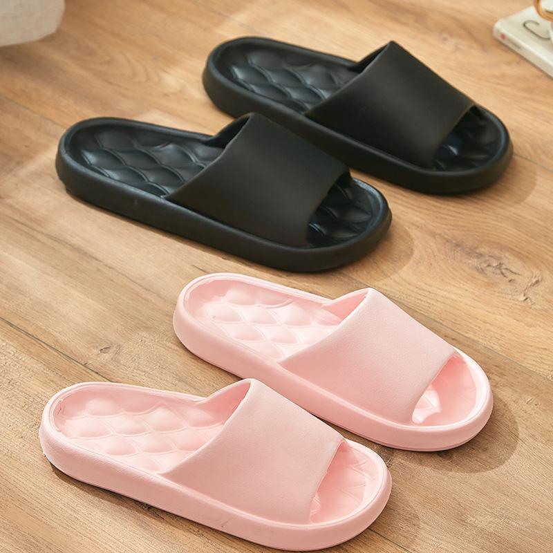 Slippers for Men, Family Bathroom, Bath, Anti Slip EVA Slippers for Women, Summer Couple, Indoor Home, Thick Sole