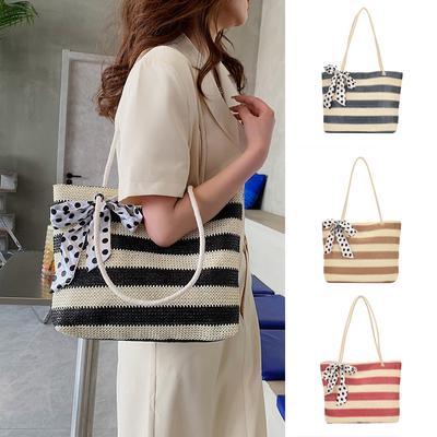 Women Handbag Summer Beach Tote Straw Shoulder Bag Woven Tote Bag