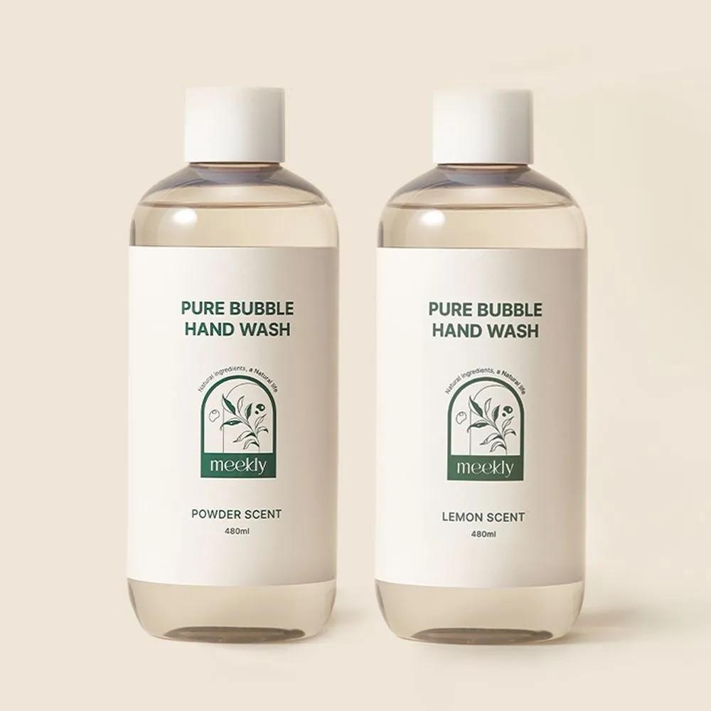 

Pure Bubble Hand Wash 480ml x 2 Hand Sanitizer Refills Lemon scent 480ml_2 pieces