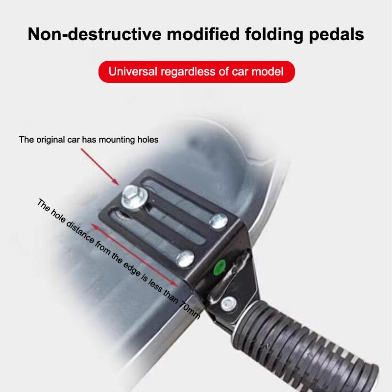 Faltbare Universelle Motorrad-Fußrasten 1 Paar Beifahrerfuß Anti-Rutsch Hängender Tritt Aluminiumlegierung Original-Bodenplatten-Teile