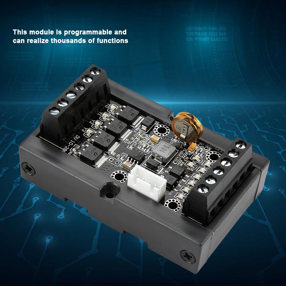 PLC Industrial Control Board FX1N10MT Programmable Relay Delay Module with Shell