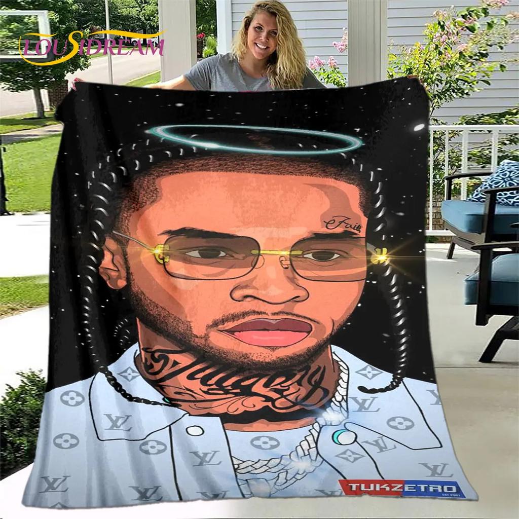 Legend Star Hip Hop Art Rapper Soft Plush Blanket,Flannel Blanket Throw Blanket for Living Room Bedroom Bed Sofa Picnic Cover