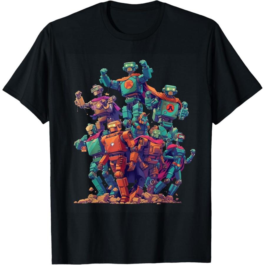 

Robot Superhero Futuristic Adventure T-Shirt(3) XXXXXL чорний