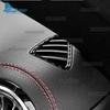 Real Soft Carbon Fiber Trim Sticker For Mercedes Benz A CLA GLA Class W177 C118 H247 2020-2025 Air Outlet Sides of Dashboard