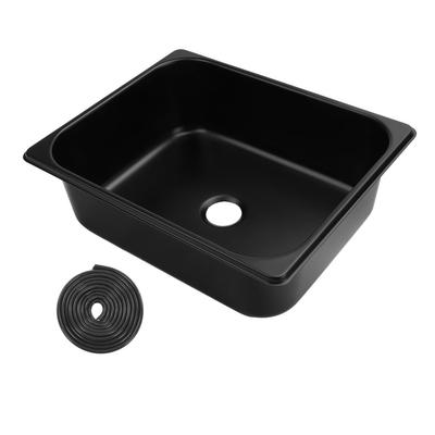 320 X 260 X 100mm RV Sink 304 Stainless Steel Versatile Square Kitchen Bathroom Wash Basin Sink with 40mm Outlet for