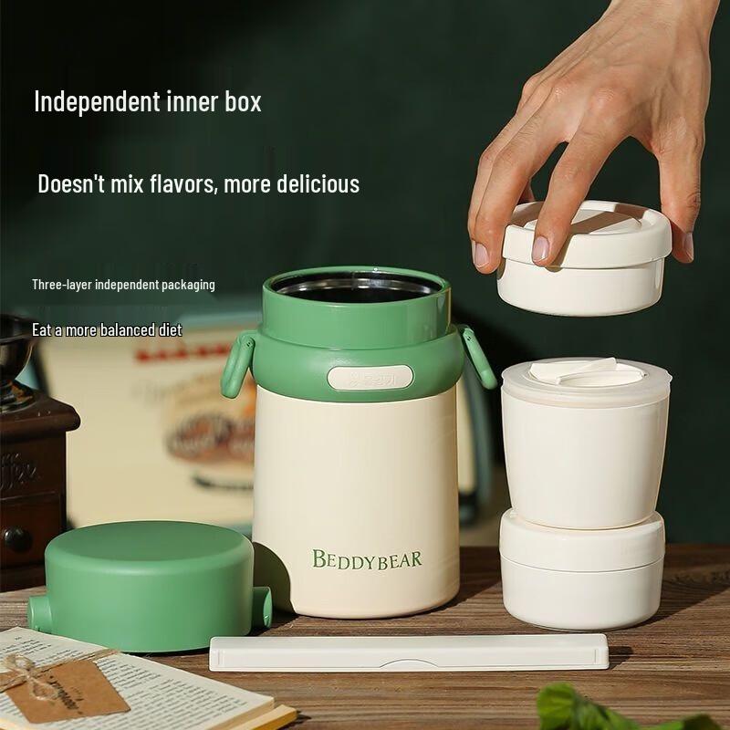 Beiju Xiong Portable Multi-Layer Insulated Lunch Box