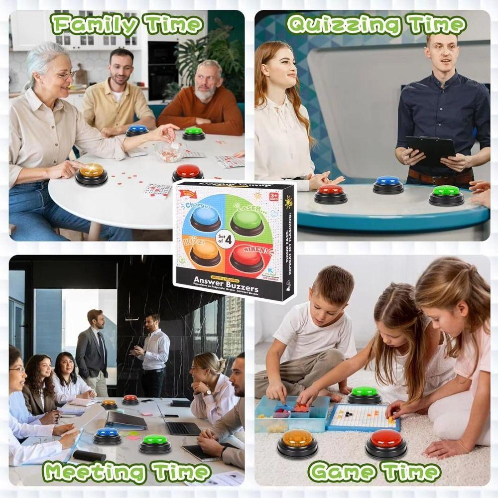 Lights & Sounds Answer Buzzers Quick Answer Button Buzz Buttons Game Buzzer Debate Competition