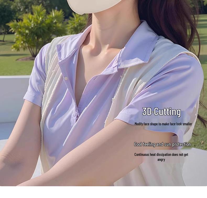 Hochwertiger UV-Schutz Eisseide 3D Atmungsaktive Sonnencreme Gesichtsmaske