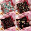 Christmas Tree Bells Snowman Cushion Cover Anti-dustmite Pillowcase Invisible Zipper Silky Short Plush Sofa Cushion Cover