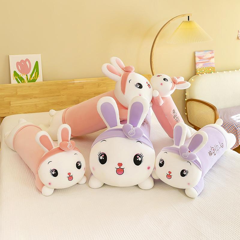 Long Throw Pillow Than Heart Lying Rabbit Plush Toy Refill Rabbit Girl Sleeping Large Rag Doll