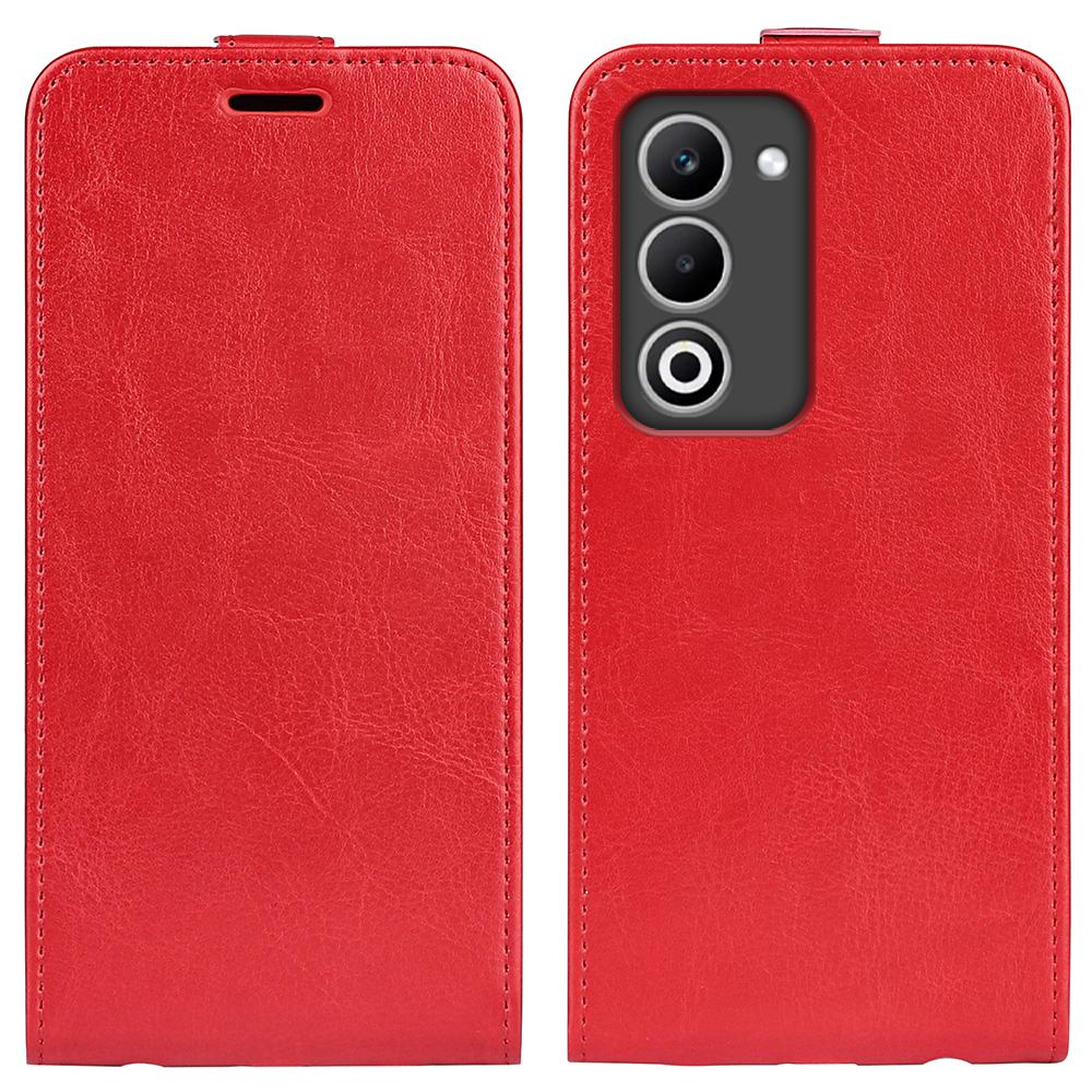 For Oppo A5 5G Case with Card Slots Vertical Flip Leather Phone Cover - Brown