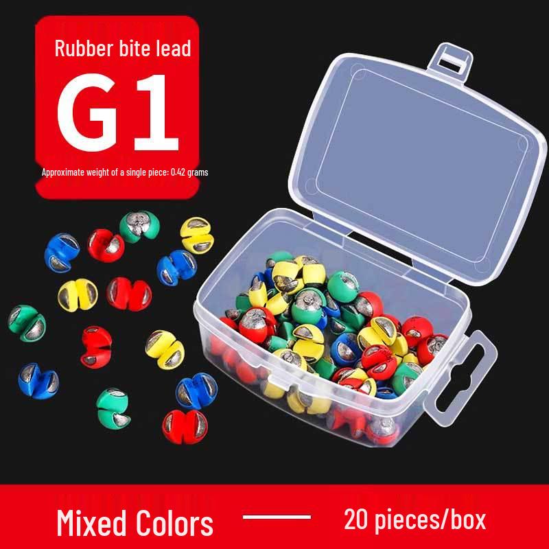 Yizhan Lion Line Bite Resistant Rubber Clip & Sinker Set for Raft Fishing - Water-Resistant Bottom Finder Tool.